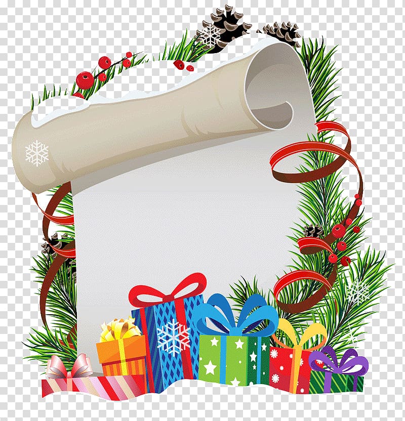 christmas border copywriter transparent background PNG clipart