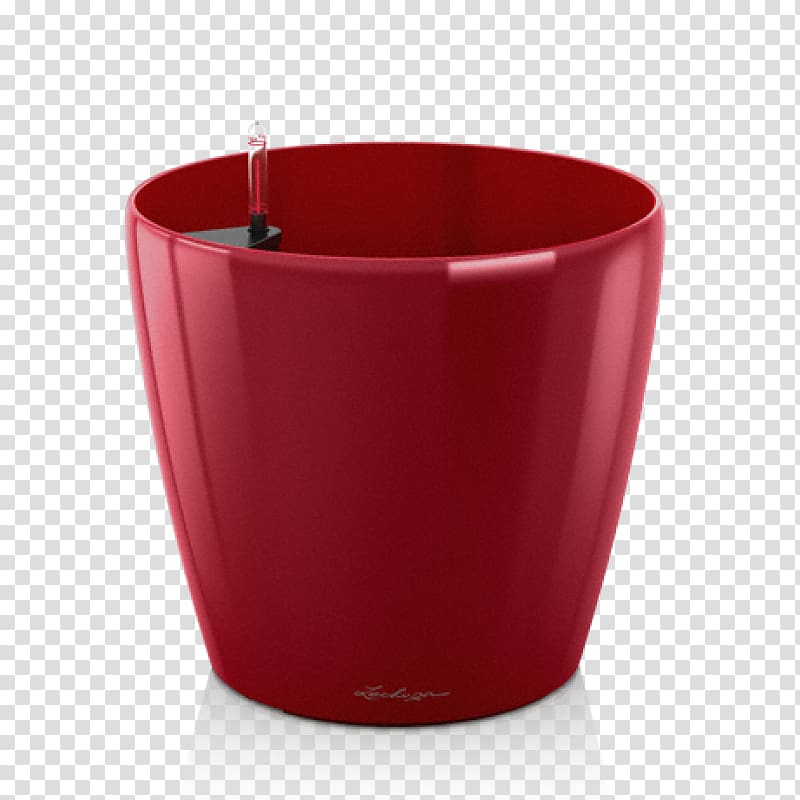 Red Flowerpot Scarlet Metallic color White, lechuza transparent background PNG clipart