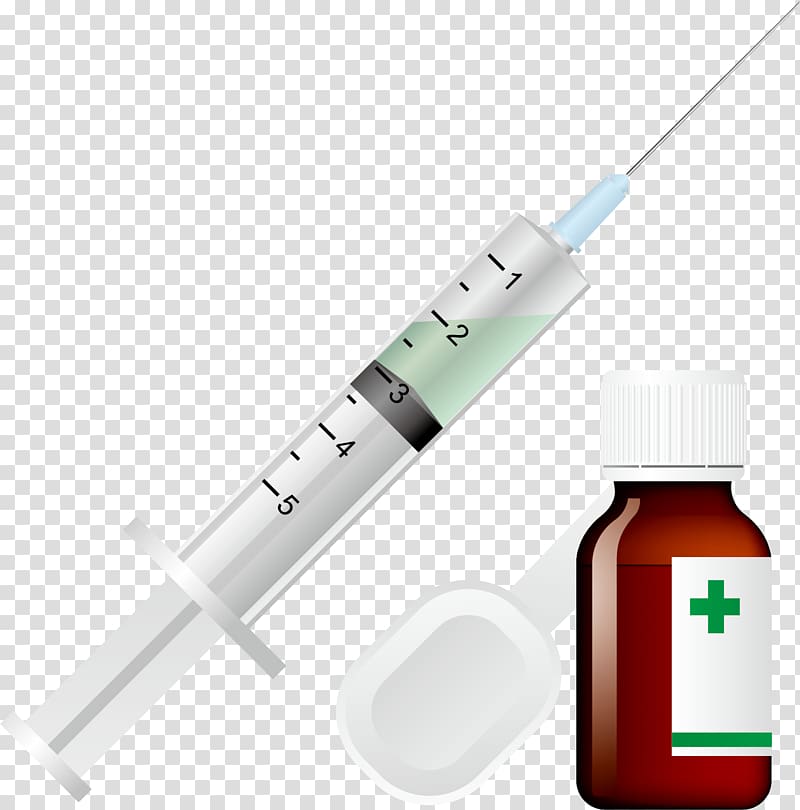Injection Syringe, Syringe element transparent background PNG clipart