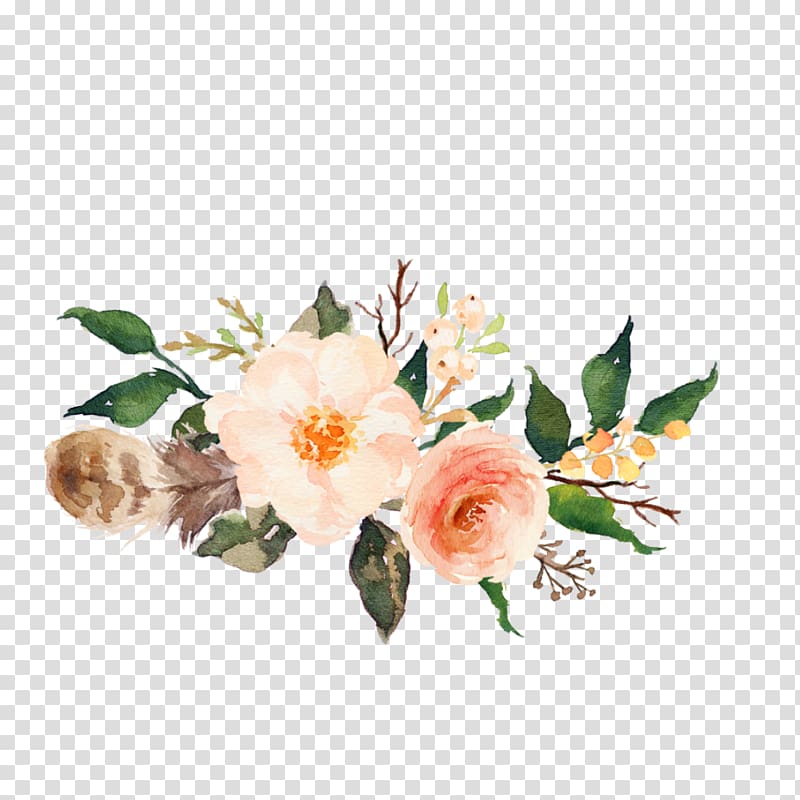 Garland Watercolour Flowers Paper, garland transparent background PNG clipart