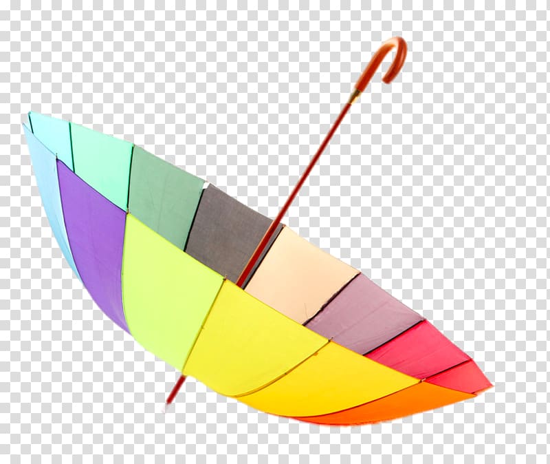 Umbrella Blue Color, Rainbow umbrella transparent background PNG clipart