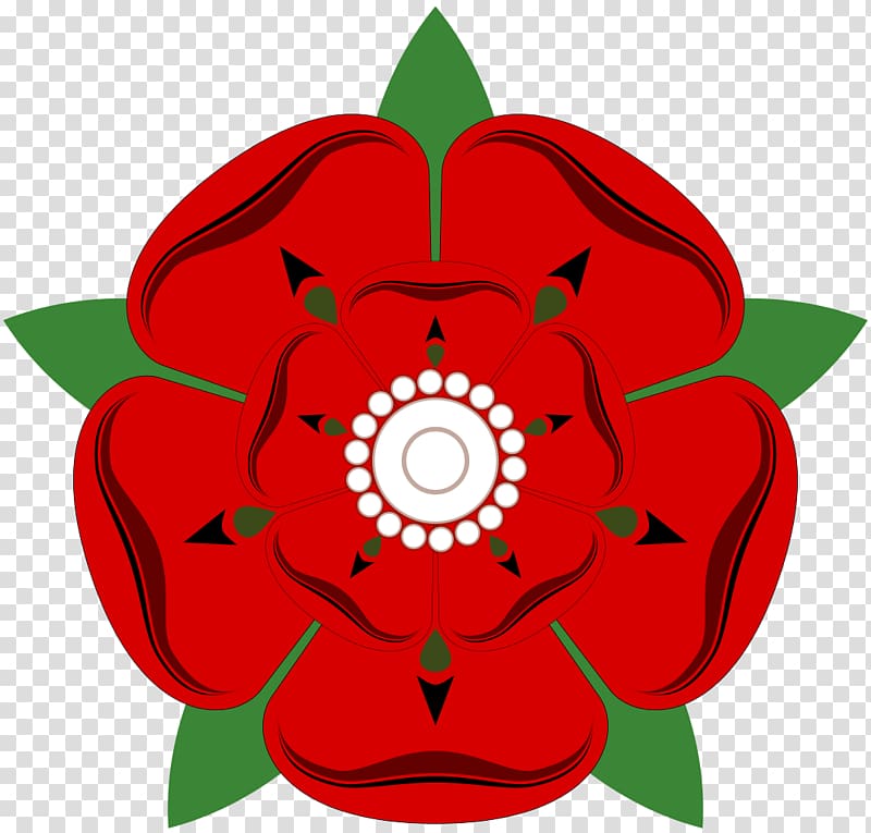 Lancashire Wars of the Roses Battle of Northampton Red Rose of Lancaster House of Lancaster, traditional red eaves transparent background PNG clipart