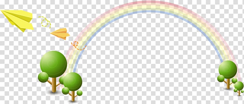 Computer file, Rainbow over aircraft material transparent background PNG clipart