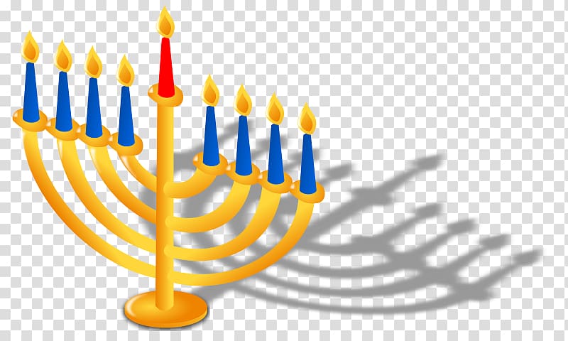 Menorah Hanukkah Judaism , Judaism transparent background PNG clipart