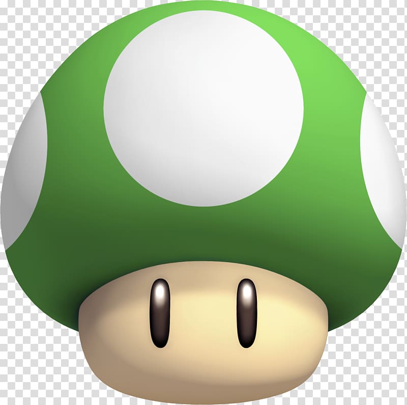 Super Mario 1UP illustration, Super Mario Bros. New Super Mario Bros Toad, mushroom transparent background PNG clipart