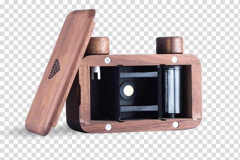 Pinhole camera Daguerreotype Large format, WOOD BOX transparent background PNG clipart