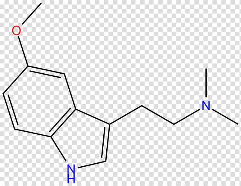 N,N-Dimethyltryptamine 5-MeO-DMT Molecule Melatonin Serotonin, others transparent background PNG clipart