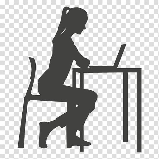 Silhouette, hard work transparent background PNG clipart