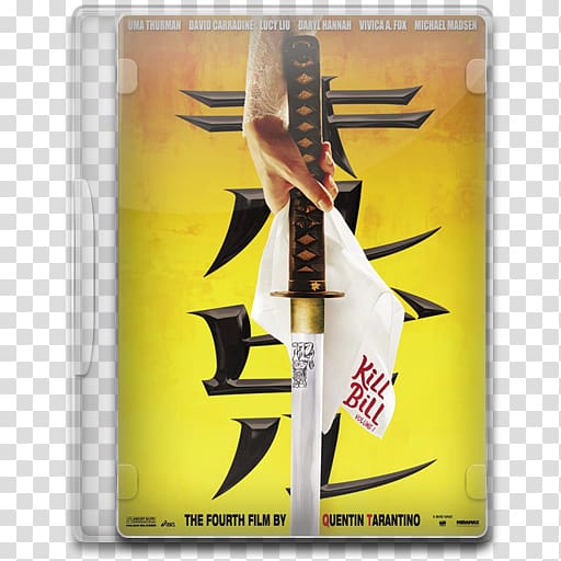 graphic design yellow font, Kill Bill Vol 1 transparent background PNG clipart