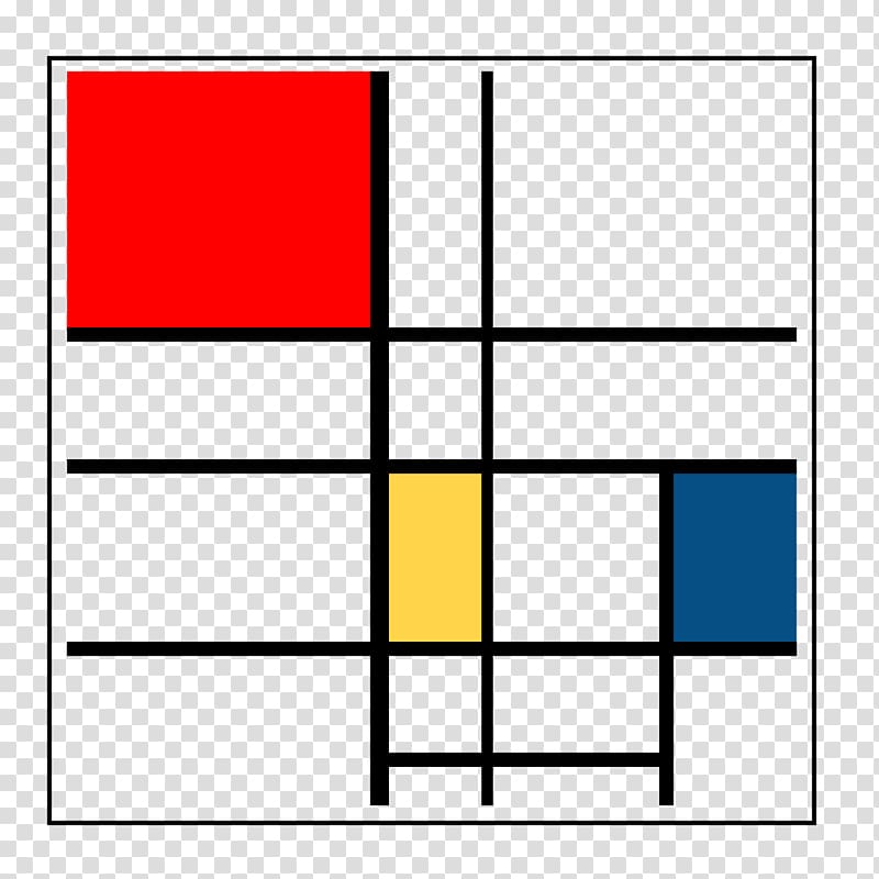 Composition II in Red, Blue, and Yellow De Stijl Painting Painter Artist, the quran calligraphy transparent background PNG clipart