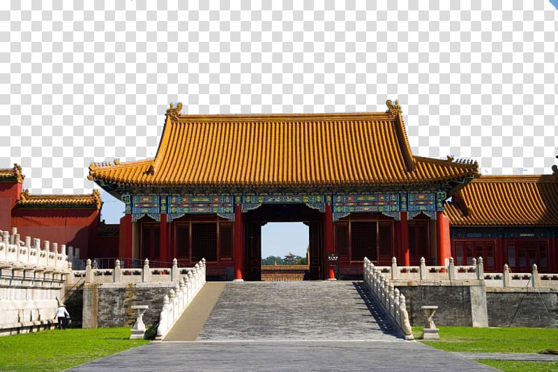 Shinto shrine Forbidden City Hall of Supreme Harmony Chinese architecture Landmark, Forbidden City Side transparent background PNG clipart