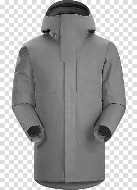 Hoodie Parka Arc'teryx Jacket Clothing, Carbon Steel transparent background PNG clipart