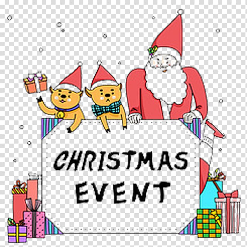 Santa Claus Christmas decoration Illustration, Cartoon Santa Claus material transparent background PNG clipart