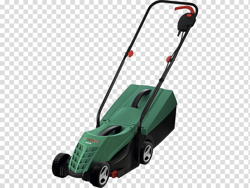 Lawn Mowers Bosch Compact Mower For Urban Gardens Bosc gn Lawnmower Rotak 32 1200W Bosch Bosch Lawn mower 43 Liter, Mower Blade transparent background PNG clipart