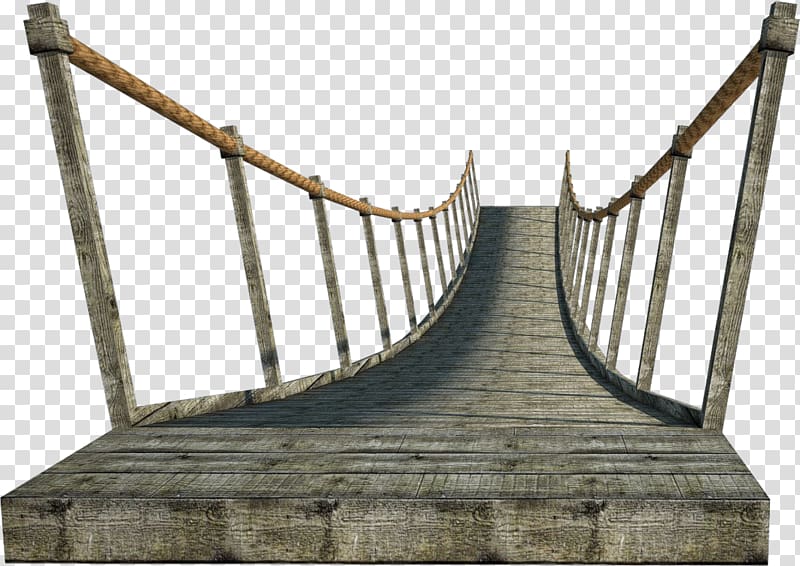 Suspension bridge Timber bridge , bridge transparent background PNG clipart