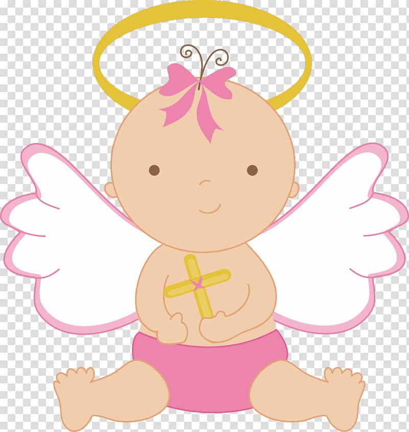 pink and white baby angel illustration, Infant Angel , Angel Baby transparent background PNG clipart
