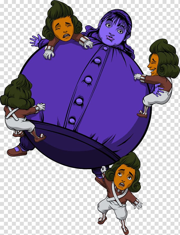 T-shirt Violet Beauregarde Willy Wonka Oompa Loompa Charlie and the Chocolate Factory, T-shirt transparent background PNG clipart