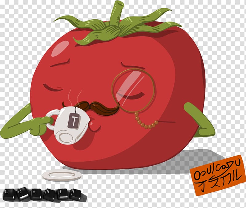 Tomato Self-reference Character Fan art, tomato transparent background PNG clipart