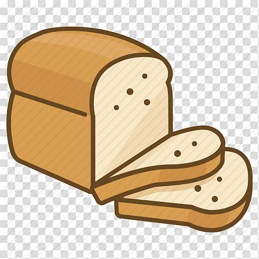 loaf bread , Toast Sliced bread Cartoon Illustration, Cartoon bread transparent background PNG clipart