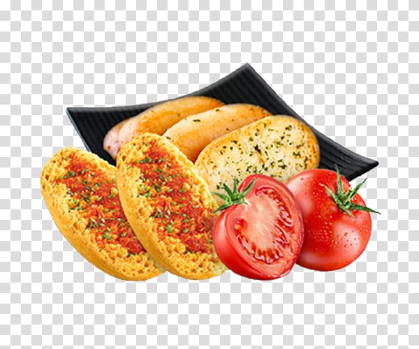 Garlic bread Chicago-style hot dog Tomato, Dry garlic bread flavor transparent background PNG clipart