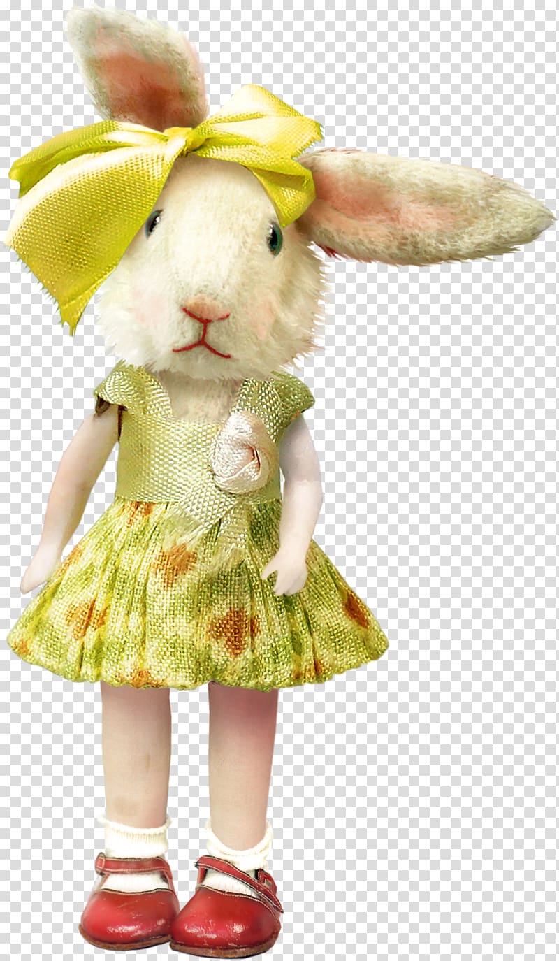 Easter Bunny Rabbit , Rabbit Doll transparent background PNG clipart