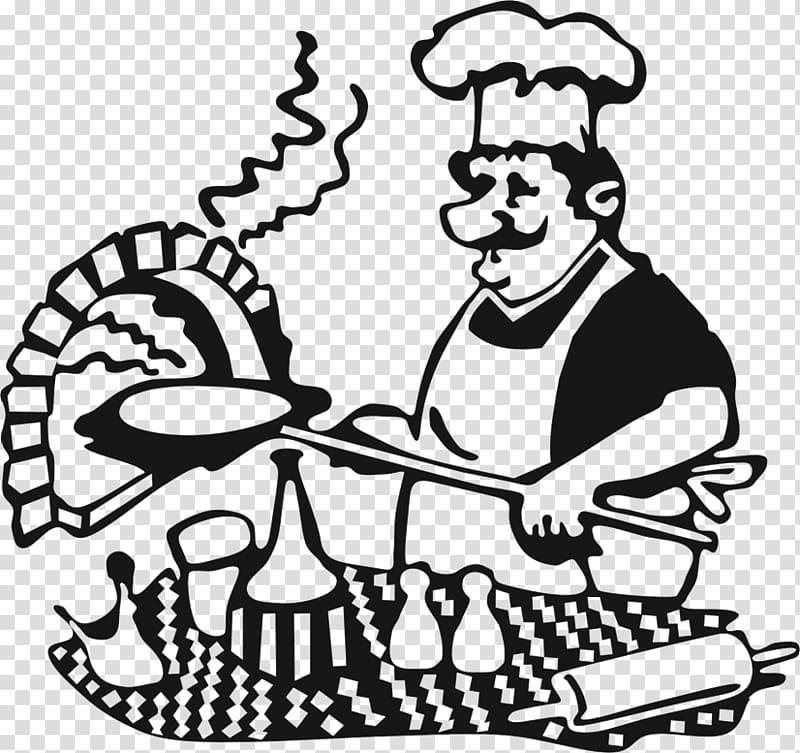 Illustration Line art Human behavior Cartoon, Grill Restaurant ...