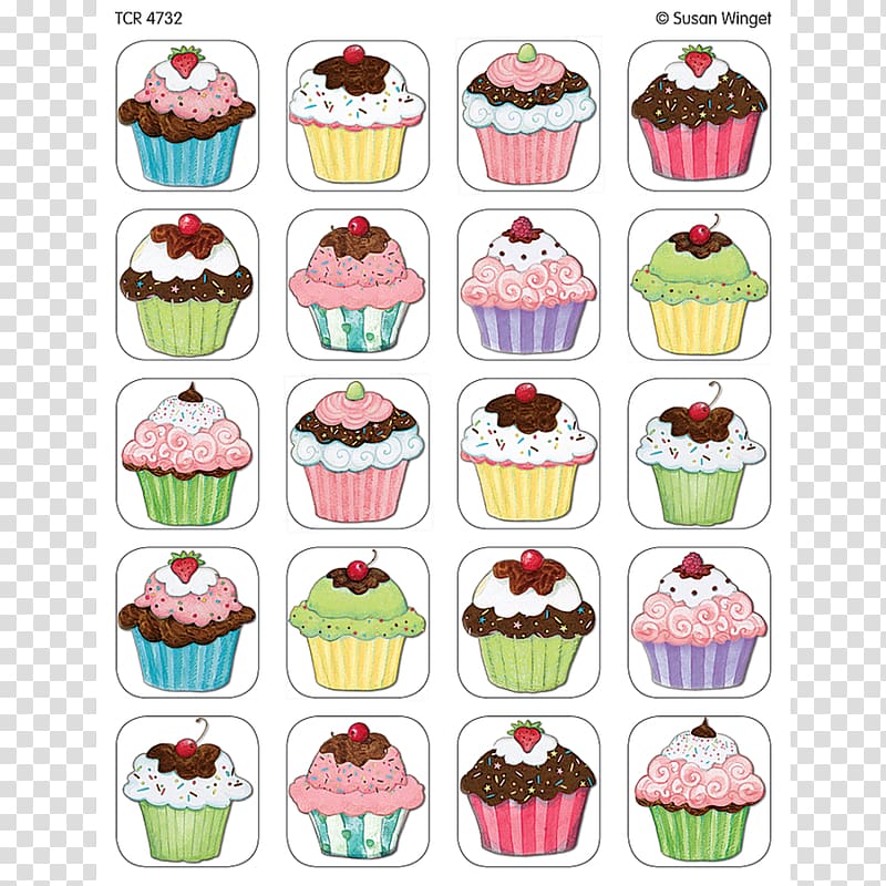 Glitter Cupcakes Stickers Bakery Glitter Cupcakes Stickers Wall decal, muffin transparent background PNG clipart