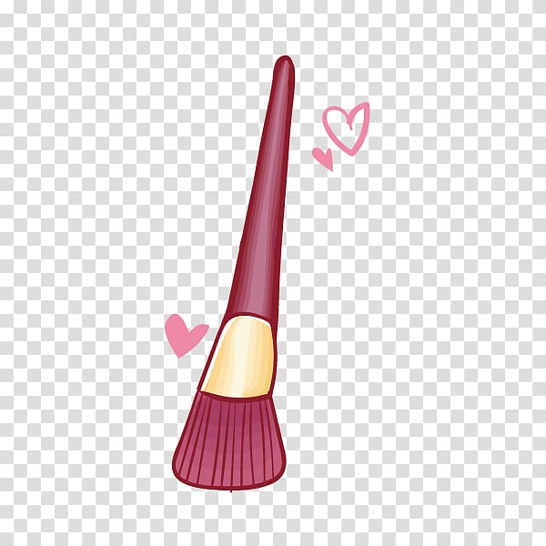 red brush illustration, Makeup brush Make-up Cosmetics Drawing, Makeup Tools,Puff pen,Makeup,Bottoming transparent background PNG clipart