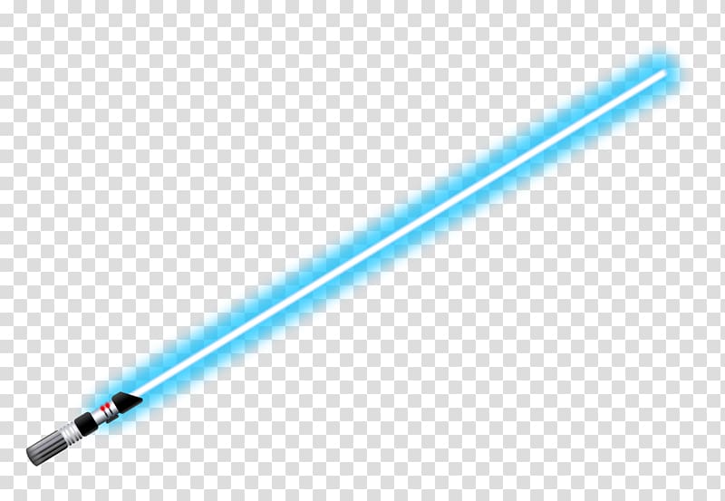Star Wars blue lightsaber, Luke Skywalker Obi-Wan Kenobi Anakin Skywalker Lightsaber , star wars transparent background PNG clipart