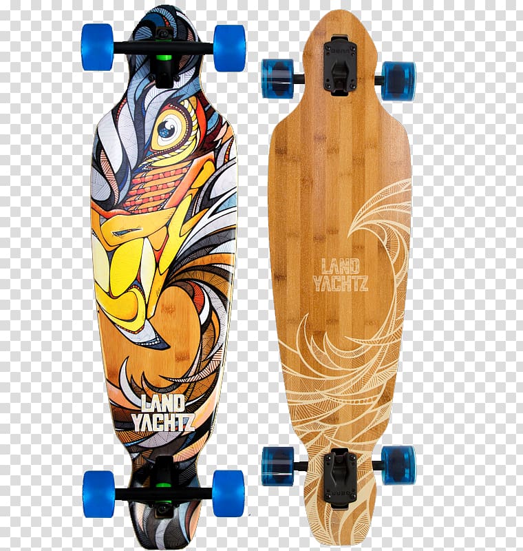 Longboarding Landyachtz Battle Axe Skateboard, Bamboo board transparent background PNG clipart
