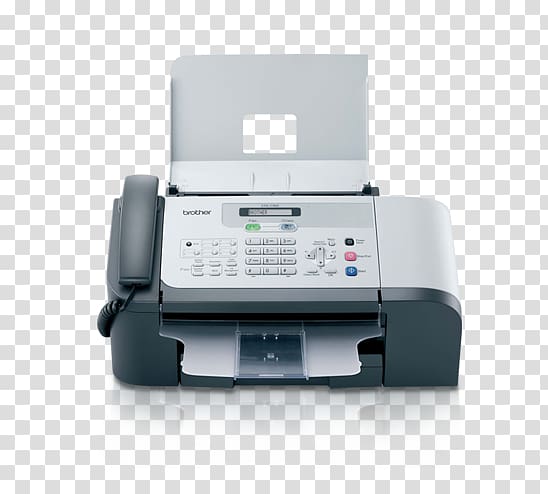 Inkjet printing Brother FAX 1360 Monochrome Ink-jet, Fax / copier Brother Industries, Fax Machine transparent background PNG clipart