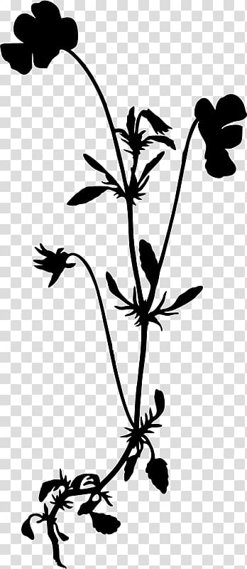 Wildflower Drawing Silhouette , Silhouette transparent background PNG clipart
