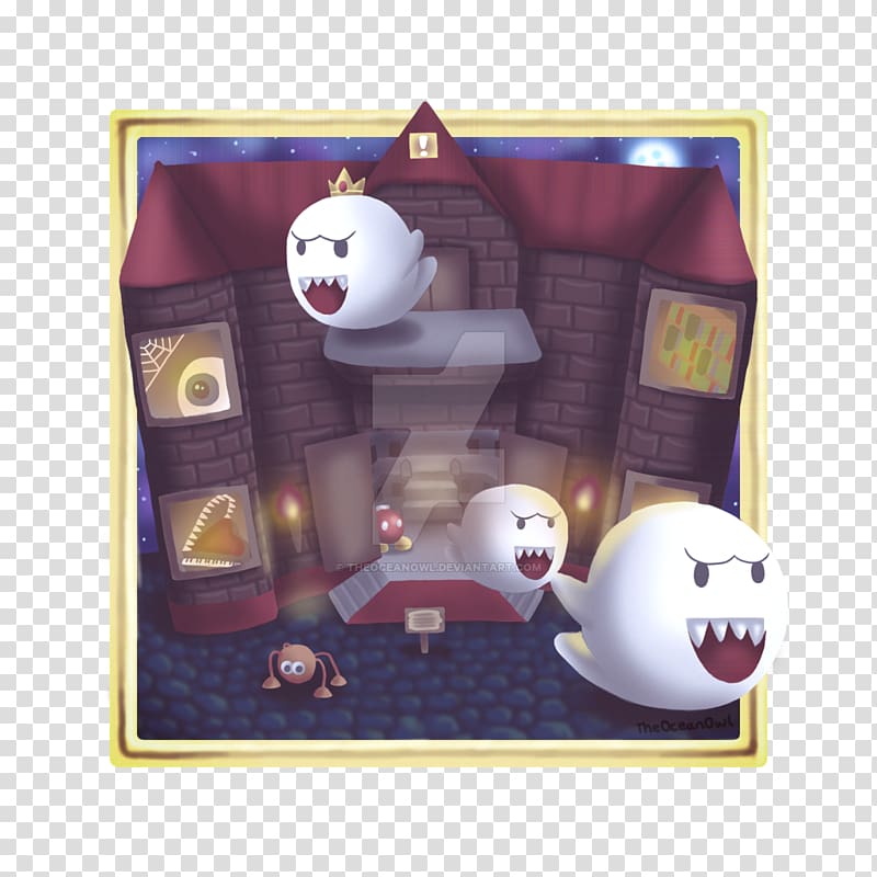 Super Mario 64 Big Boo Art Wii, boo transparent background PNG clipart