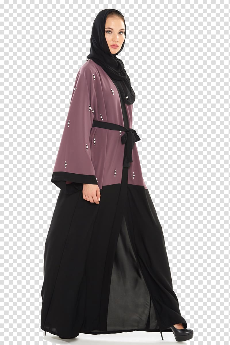 Robe Abaya Dress Hijab Cloak, dress transparent background PNG clipart
