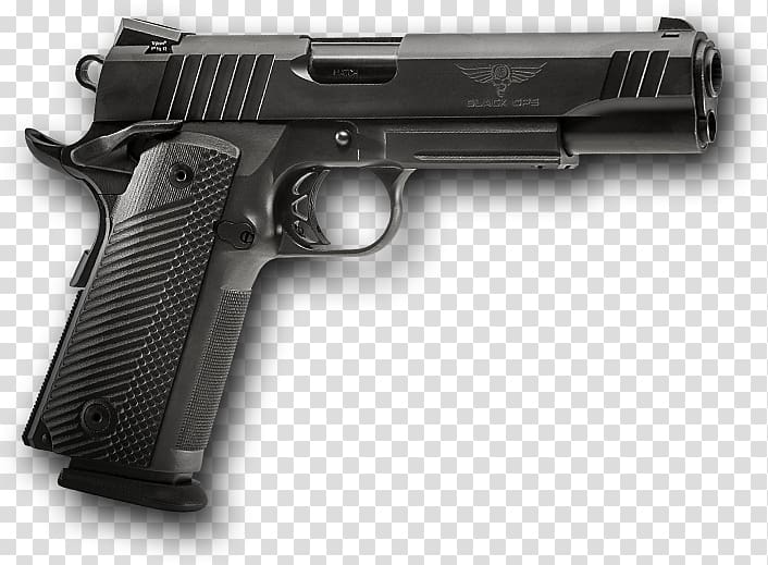 .45 ACP M1911 pistol Para USA Taurus PT1911 Firearm, weapon transparent background PNG clipart