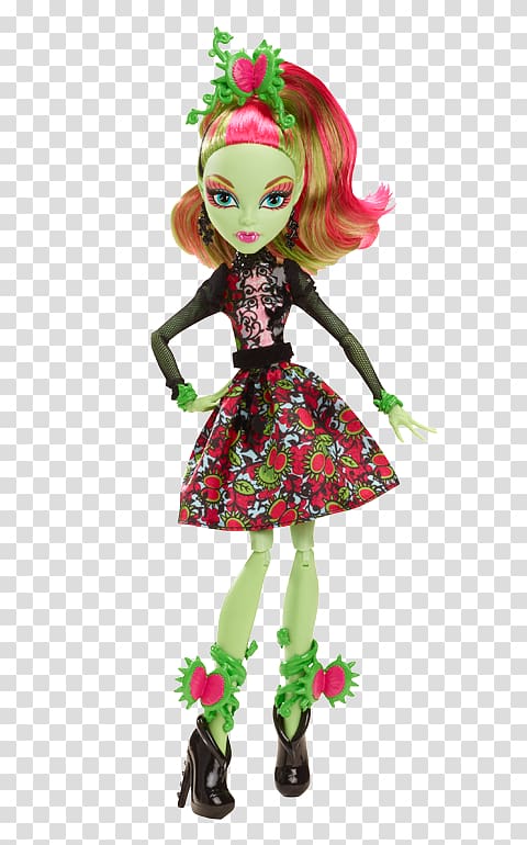 Monster High Doll Flower Lagoona Blue Toy, venus fly transparent background PNG clipart
