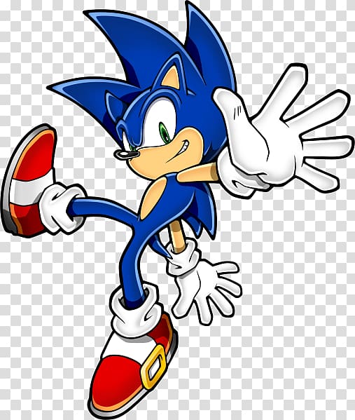 Sonic the Hedgehog illustration, Sonic Hedgehog One Foot Stranding transparent background PNG clipart