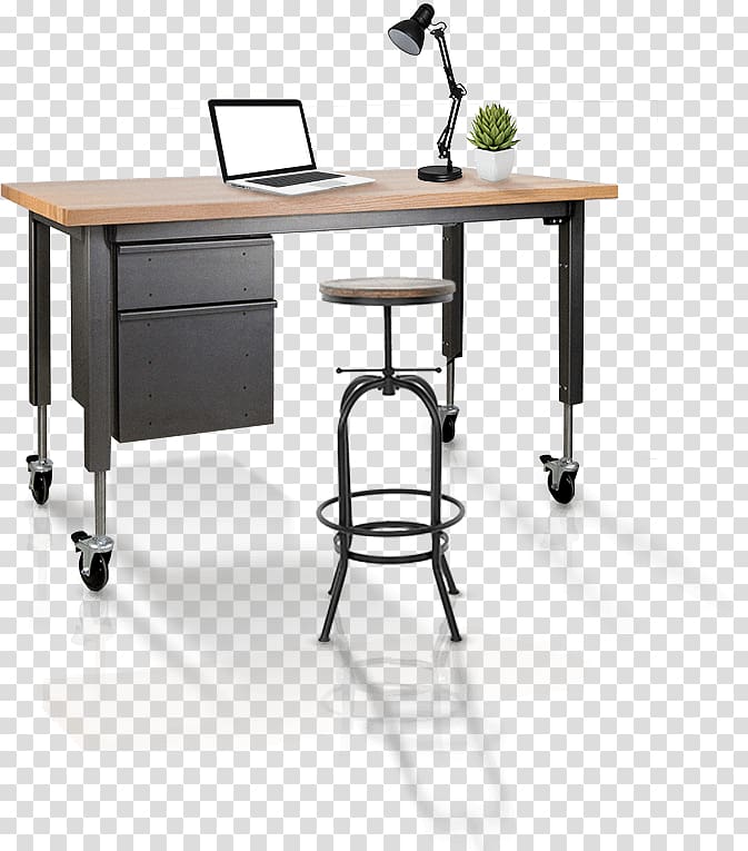 Desk Furniture Table Office Manufacturing, office scene transparent background PNG clipart