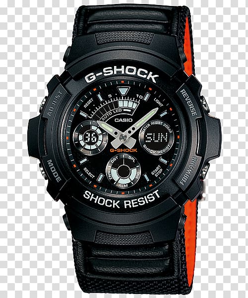 G-Shock Shock-resistant watch Casio Chronograph, watch transparent background PNG clipart