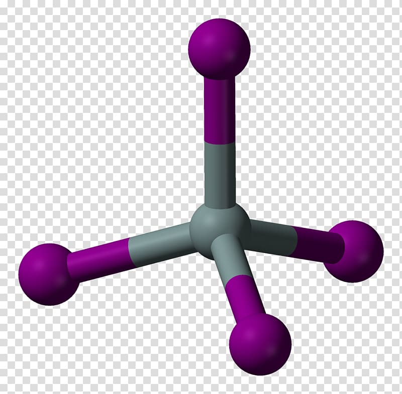 Silicon tetrabromide Ball-and-stick model Silicon tetrachloride Silicon tetraiodide Space-filling model, haft sin transparent background PNG clipart
