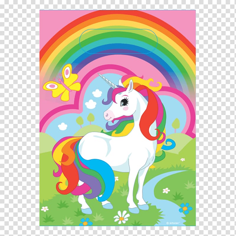 Unicorn Party favor Bag Balloon, unicorn transparent background PNG clipart