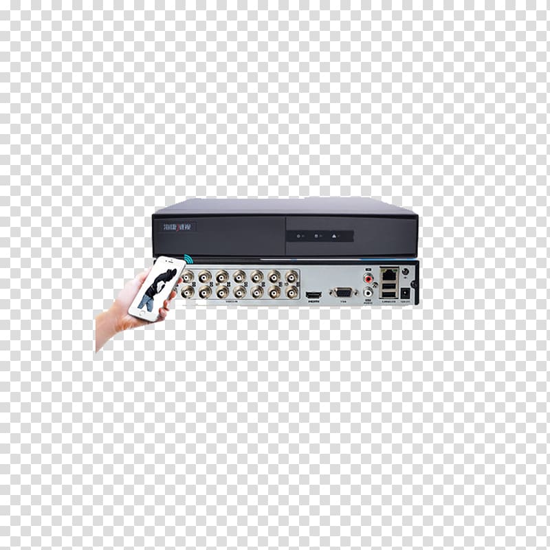 Videocassette recorder HD DVD Electronics, HD video recorder interface transparent background PNG clipart