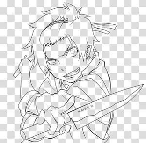 Rin Okumura Blue Exorcist Drawing M 02csf Line Art Chef Anime Transparent Background Png Clipart Hiclipart