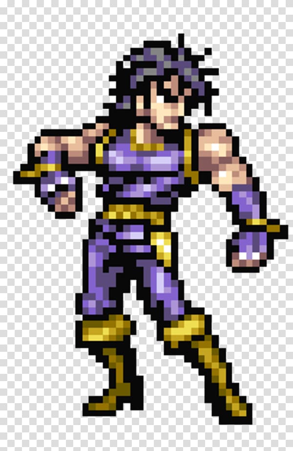 JoJo\'s Bizarre Adventure Pixel art Jonathan Joestar, others transparent background PNG clipart