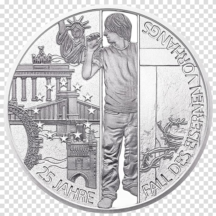 Iron Curtain Coin of the Year Award Delcam Germany, Fall Of The Berlin Wall transparent background PNG clipart