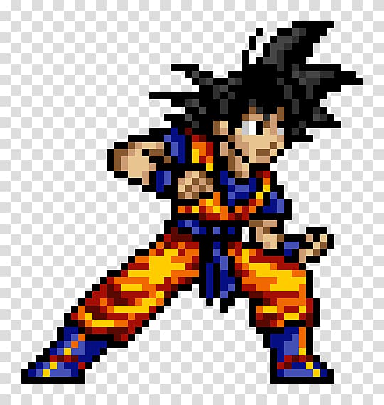 Goku Super Saiyan Pixel art Jump Ultimate Stars, goku transparent background PNG clipart