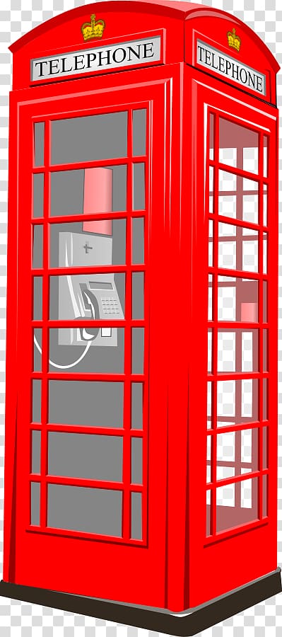 Telephone booth Red telephone box Payphone , London transparent background PNG clipart
