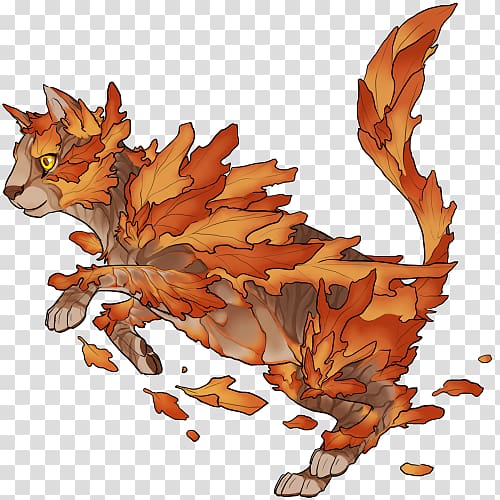 Cat Drawing Familiar spirit Art Painting, leaves shading transparent background PNG clipart