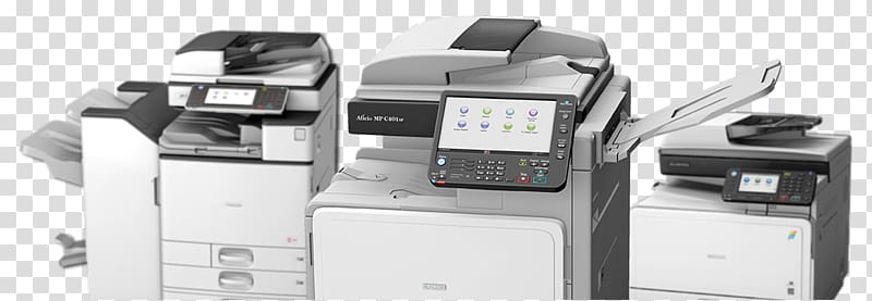 Multi-function printer Ricoh Printing copier, Outsourcing transparent background PNG clipart