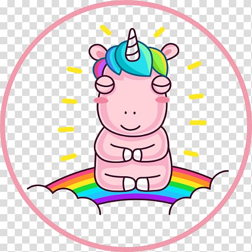 Sticker Telegram VKontakte Viber Unicorn, others transparent background PNG clipart